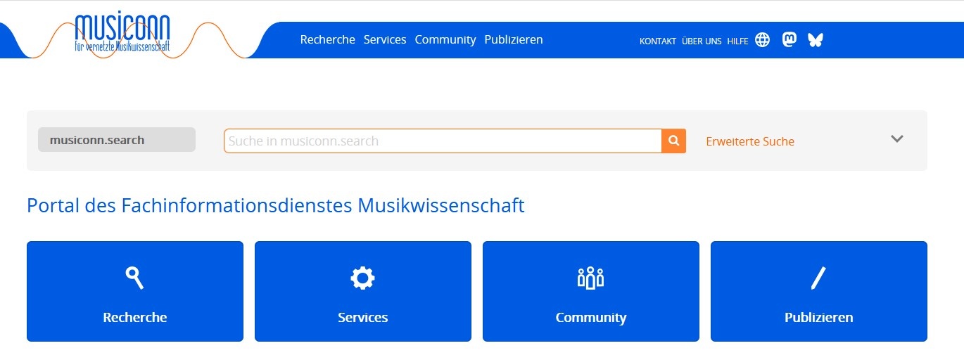Hier gehts zu musiconn - Recherchieren & Publizieren