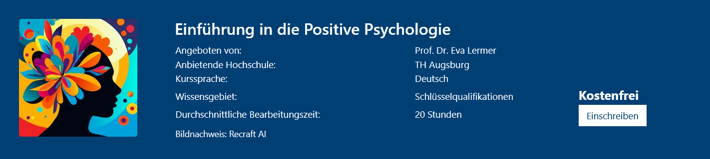vhb-Workshop: Positive Psychologie, hier geht es zum Online-Kurs!