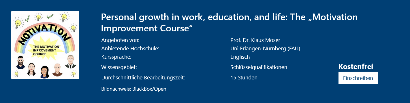 vhb-Workshop: Personal growth, hier geht es zum Online-Kurs!