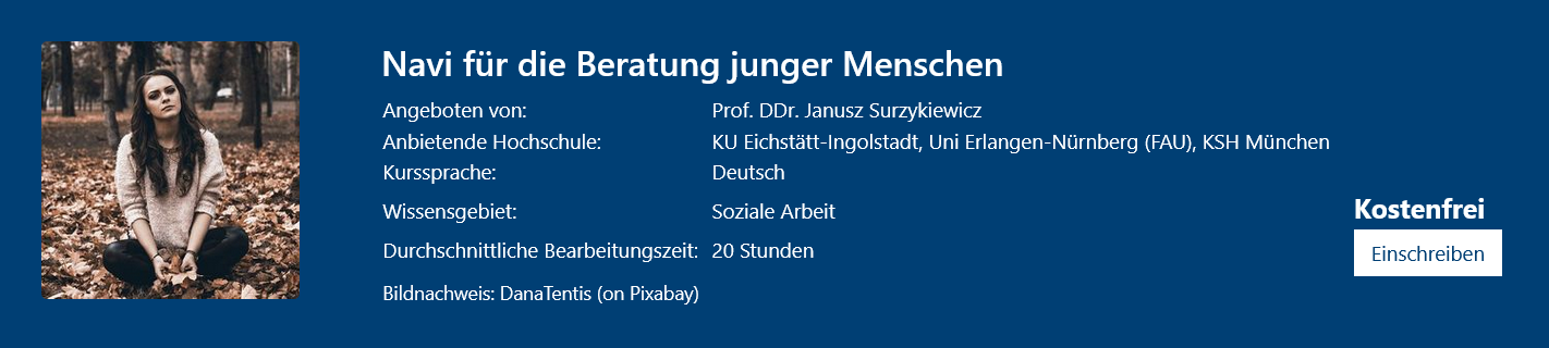 vhb-Workshop: Navi für Beratung junger Menschen, hier geht es zum Online-Kurs!