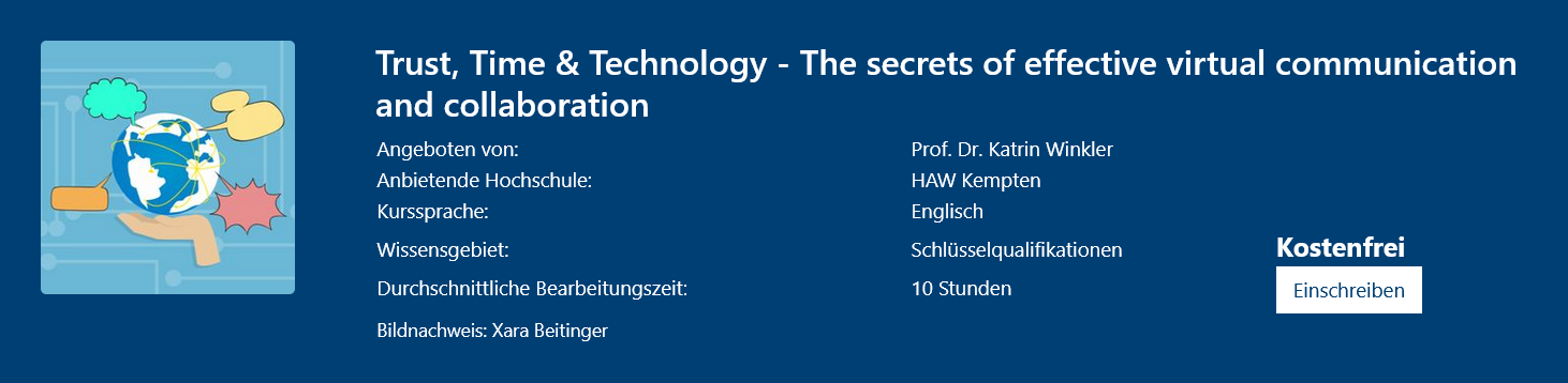 vhb-Workshop: Effektive virtuelle Kommunikation, hier geht es zum Online-Kurs!