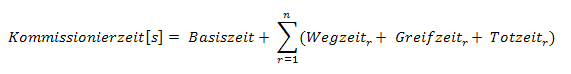 Formel Kommissionierzeit