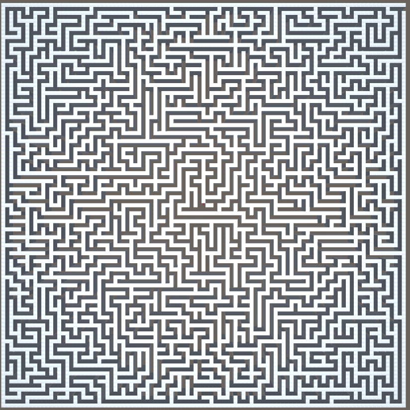 Maze with no loops
