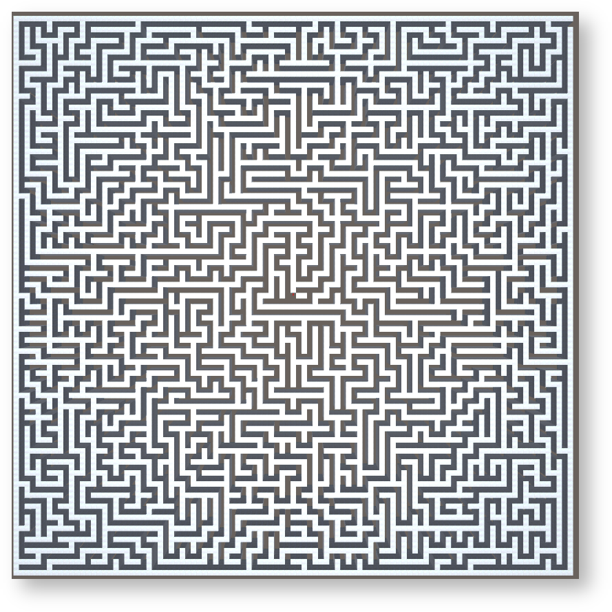 Maze with no loops